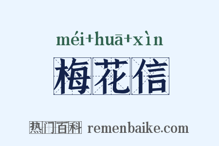 梅花信是什么意思的图片